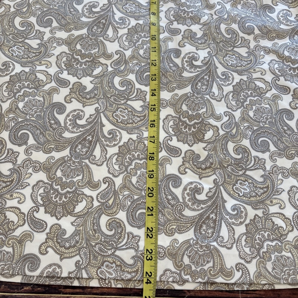 Brooks Brothers 346 Paisley Pencil Skirt Cotton Spandex Lined Size 14 - Picture 4 of 7